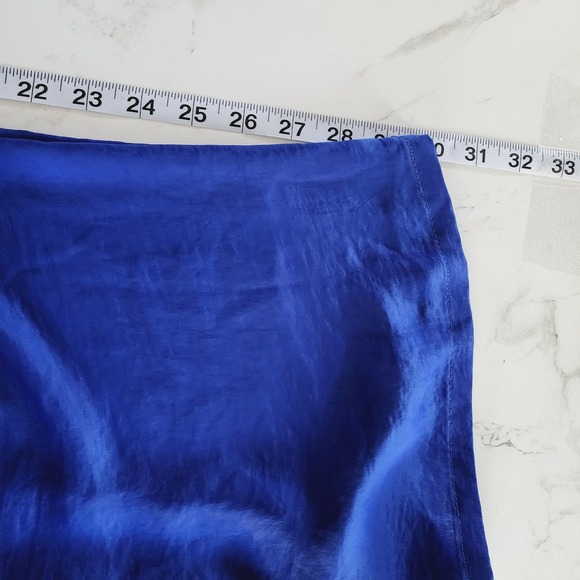 City Triangles Women's Silky Pleated Strapless Jumpsuit Baggy Wide Leg Small - Picture 10 of 10